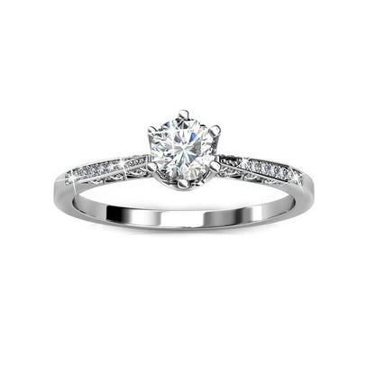Destiny Ring - Zilver en Kristal