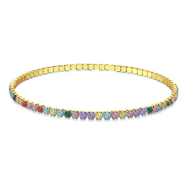 Elastische Tennis-armband in diverse kleuren